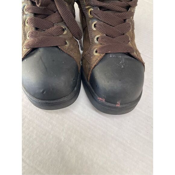 Dr. Doc‎ Martens Industrial Steel Toe Safety Shoes Brown Size 10 A35 - Picture 3 of 10